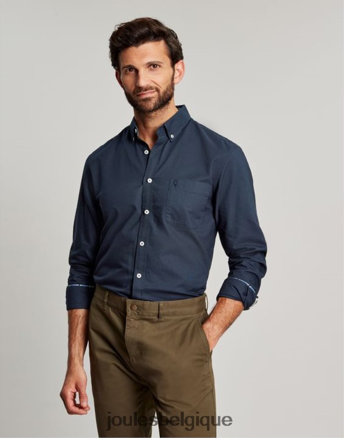 marine française chemise oxford coupe classique Hommes vêtements Joules ND0H6T164