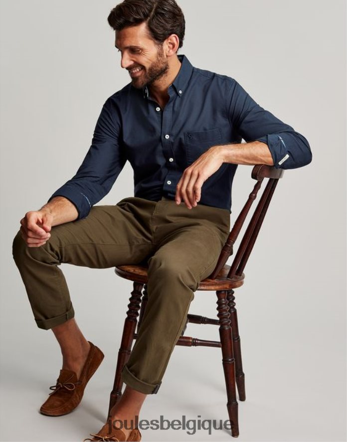 marine française chemise oxford coupe classique Hommes vêtements Joules ND0H6T164