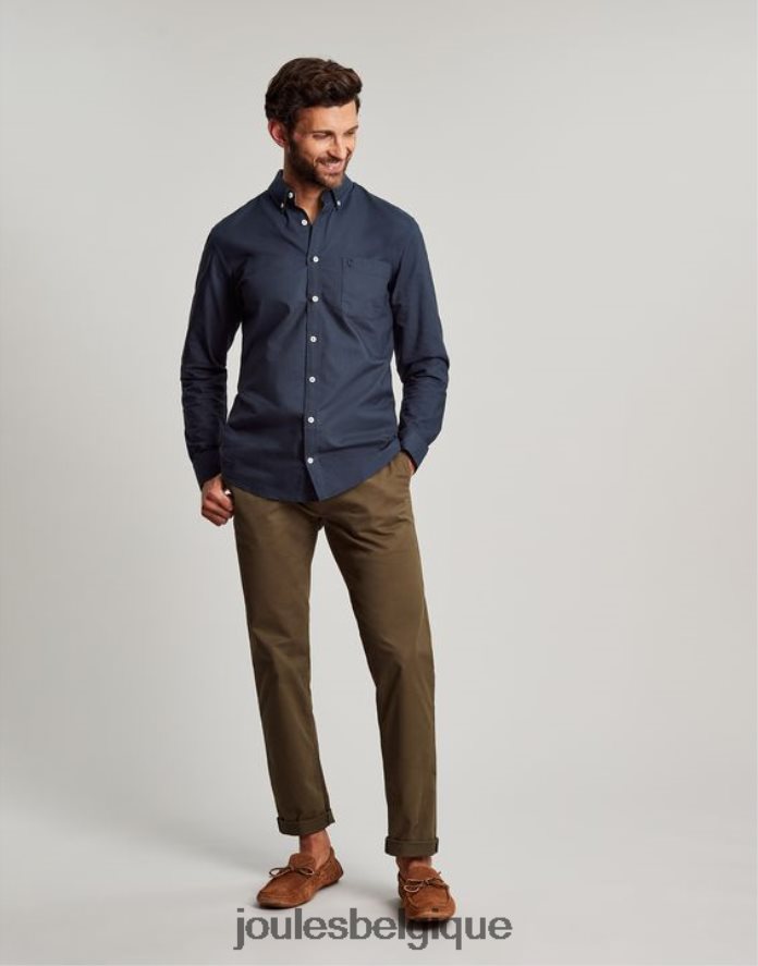 marine française chemise oxford coupe classique Hommes vêtements Joules ND0H6T164