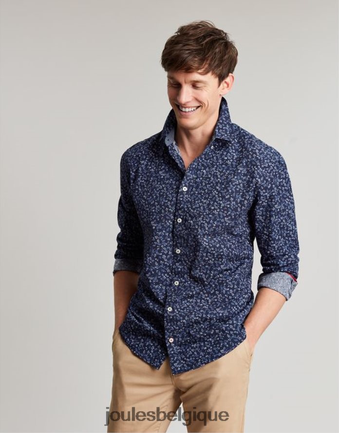 petite marine chemise imprimée coupe classique invitation Hommes vêtements Joules ND0H6T211