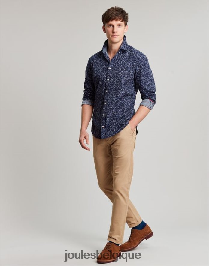 petite marine chemise imprimée coupe classique invitation Hommes vêtements Joules ND0H6T211