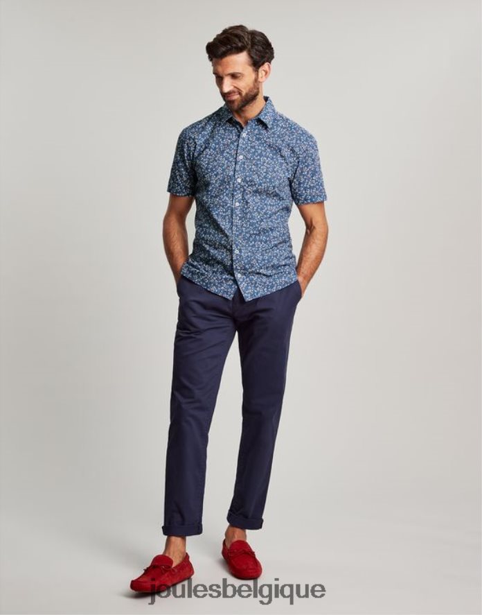 petite puce bleue chemise imprimée coupe classique lloyd Hommes vêtements Joules ND0H6T195