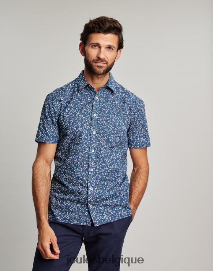 petite puce bleue chemise imprimée coupe classique lloyd Hommes vêtements Joules ND0H6T195