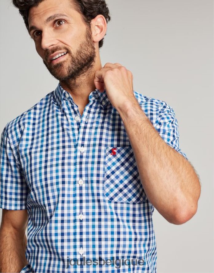 vichy bleu Wilson - Chemise à carreaux coupe classique Hommes vêtements Joules ND0H6T242