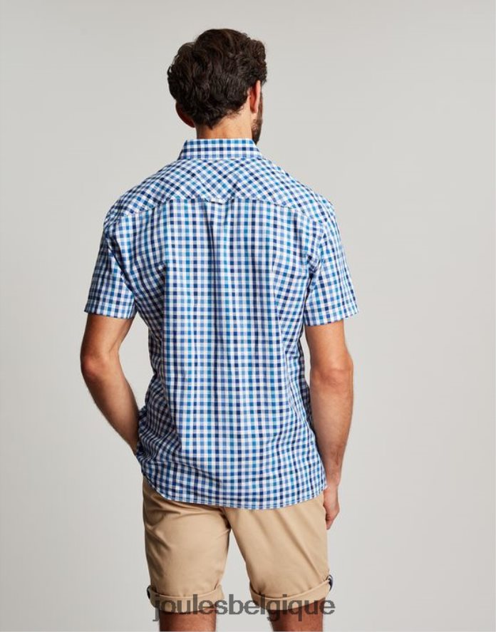 vichy bleu Wilson - Chemise à carreaux coupe classique Hommes vêtements Joules ND0H6T242