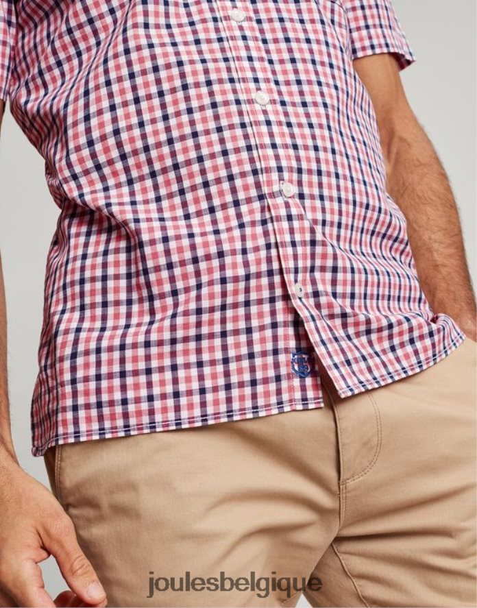 vichy rose marine Wilson - Chemise à carreaux coupe classique Hommes vêtements Joules ND0H6T220