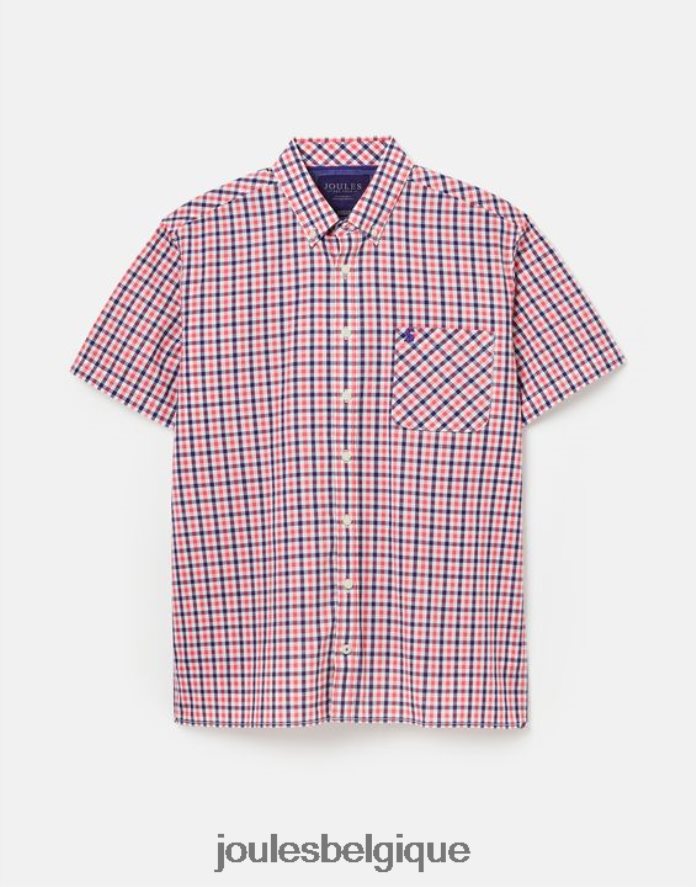 vichy rose marine Wilson - Chemise à carreaux coupe classique Hommes vêtements Joules ND0H6T220