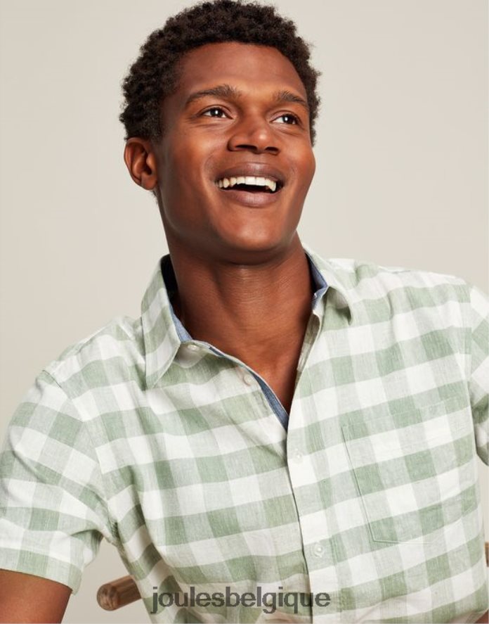 vichy vert chemise en lin briseur Hommes vêtements Joules ND0H6T175