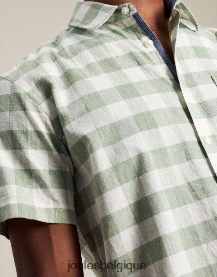 vichy vert chemise en lin briseur Hommes vêtements Joules ND0H6T175