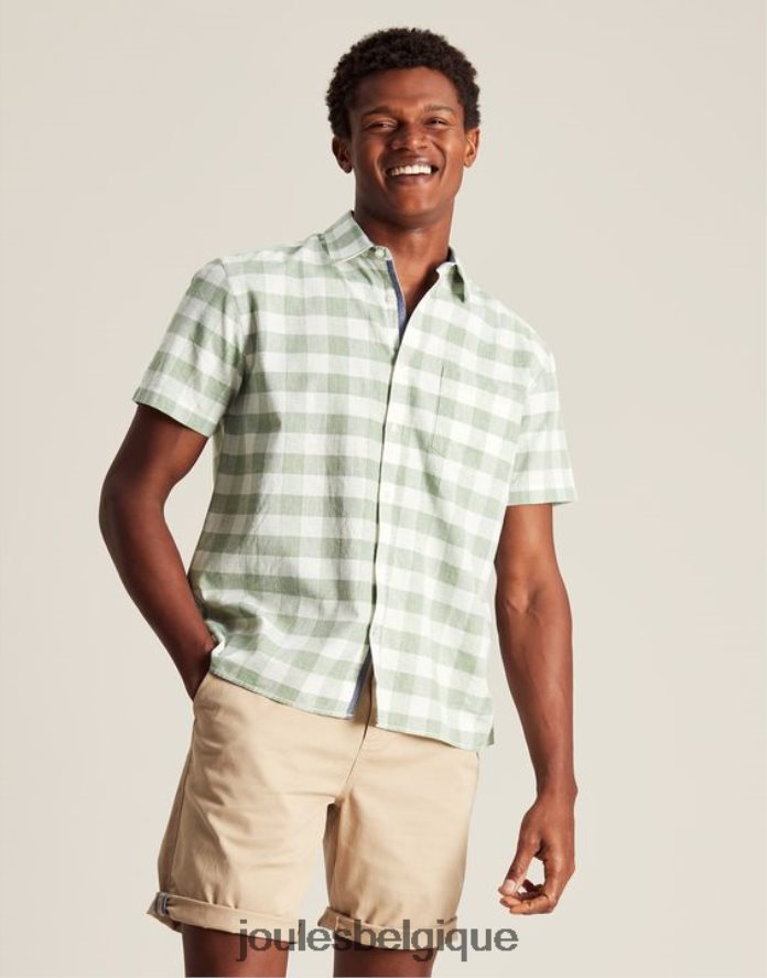 vichy vert chemise en lin briseur Hommes vêtements Joules ND0H6T175