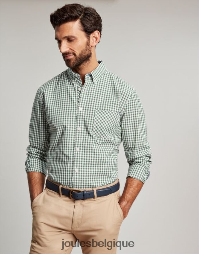 vichy vert chemise en popeline coupe classique goodridge Hommes vêtements Joules ND0H6T225