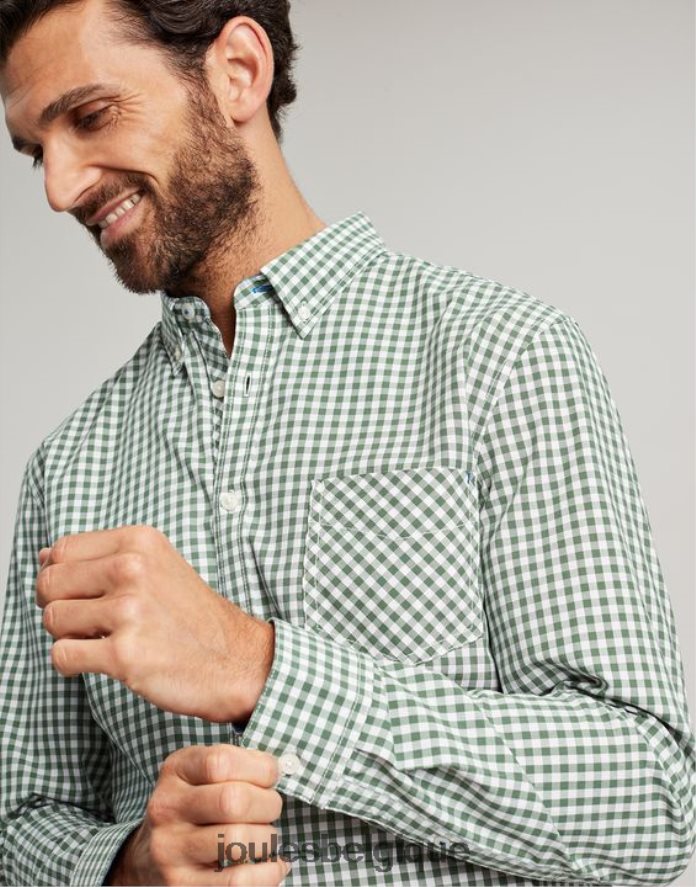 vichy vert chemise en popeline coupe classique goodridge Hommes vêtements Joules ND0H6T225