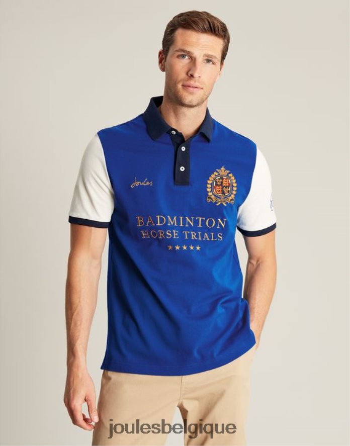bleu polo de badminton Hommes vêtements Joules ND0H6T176