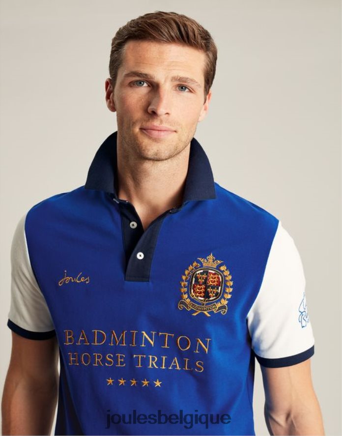 bleu polo de badminton Hommes vêtements Joules ND0H6T176
