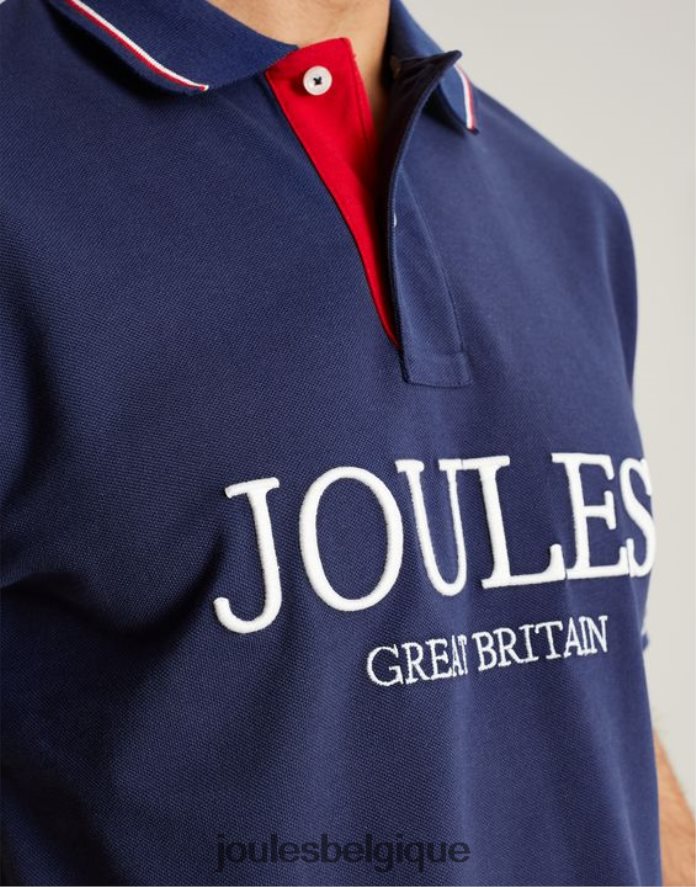 bleu profond chemise polo Hommes vêtements Joules ND0H6T237