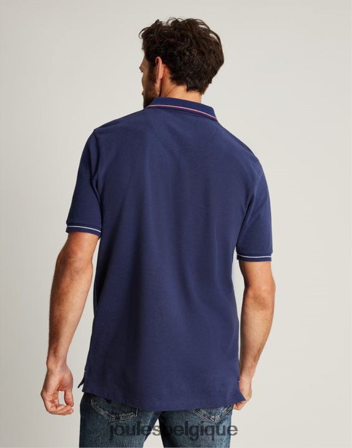 bleu profond chemise polo Hommes vêtements Joules ND0H6T237