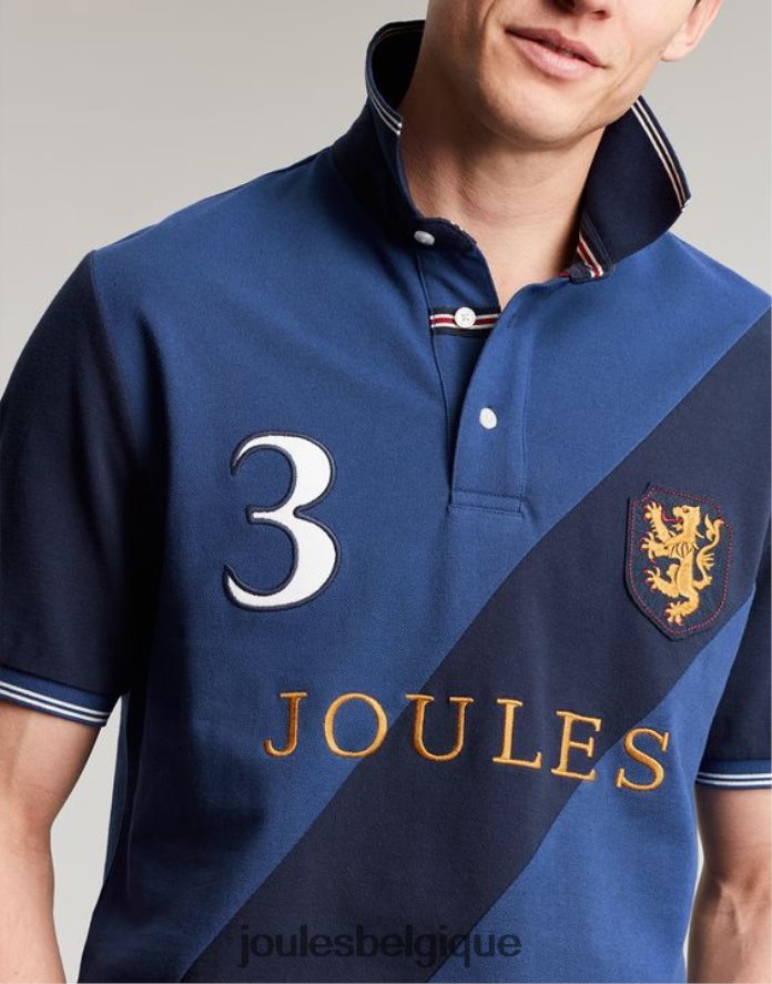 bleu profond polo orné Hommes vêtements Joules ND0H6T216