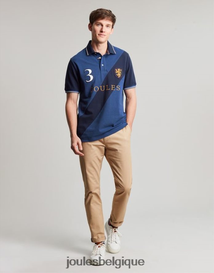 bleu profond polo orné Hommes vêtements Joules ND0H6T216