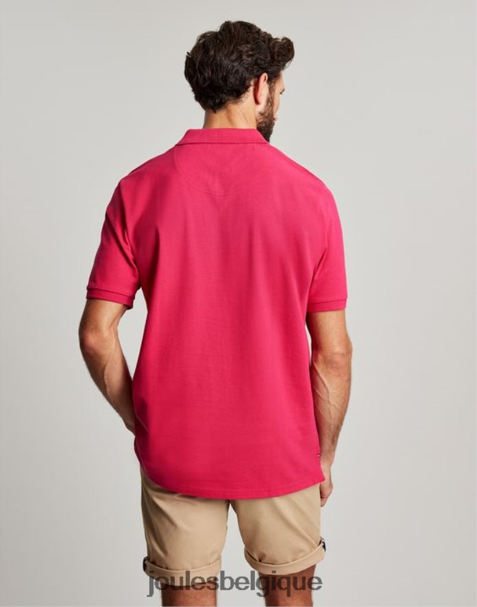 framboise profonde polo boisé Hommes vêtements Joules ND0H6T196