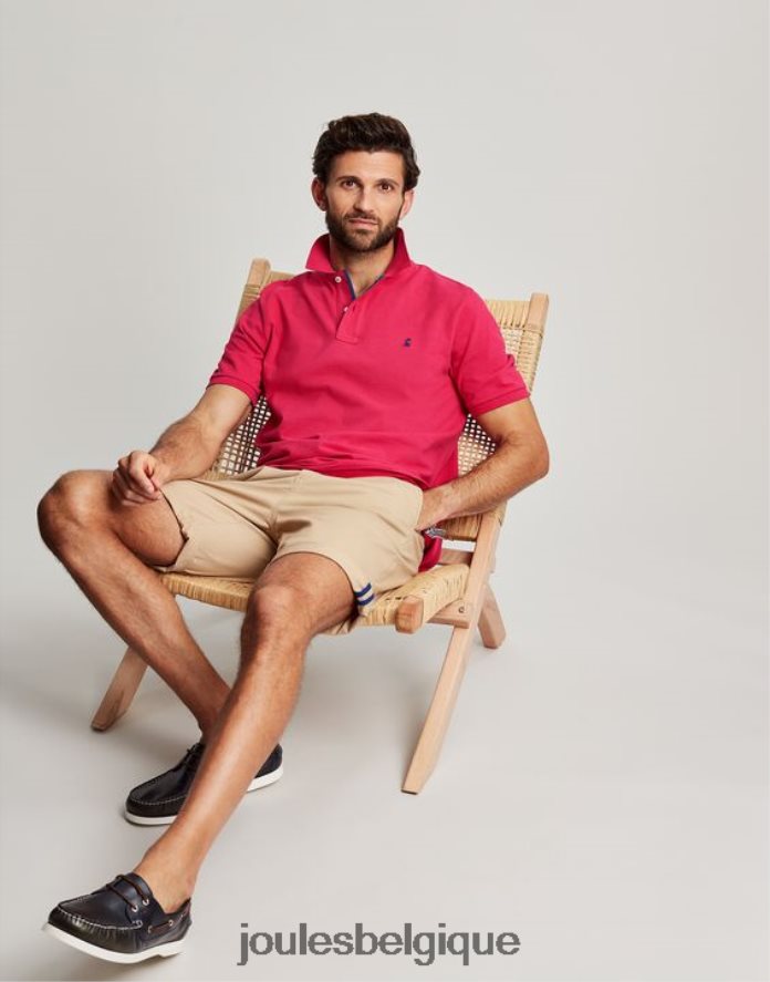 framboise profonde polo boisé Hommes vêtements Joules ND0H6T196