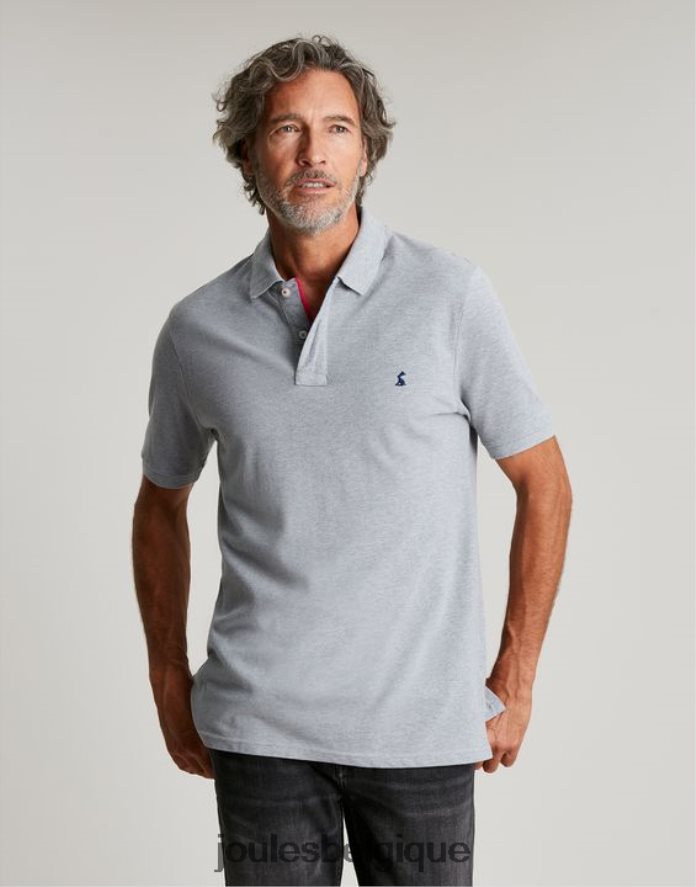gris chiné polo boisé Hommes vêtements Joules ND0H6T182