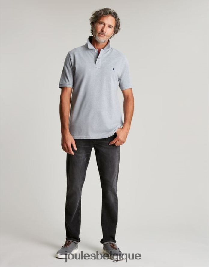 gris chiné polo boisé Hommes vêtements Joules ND0H6T182