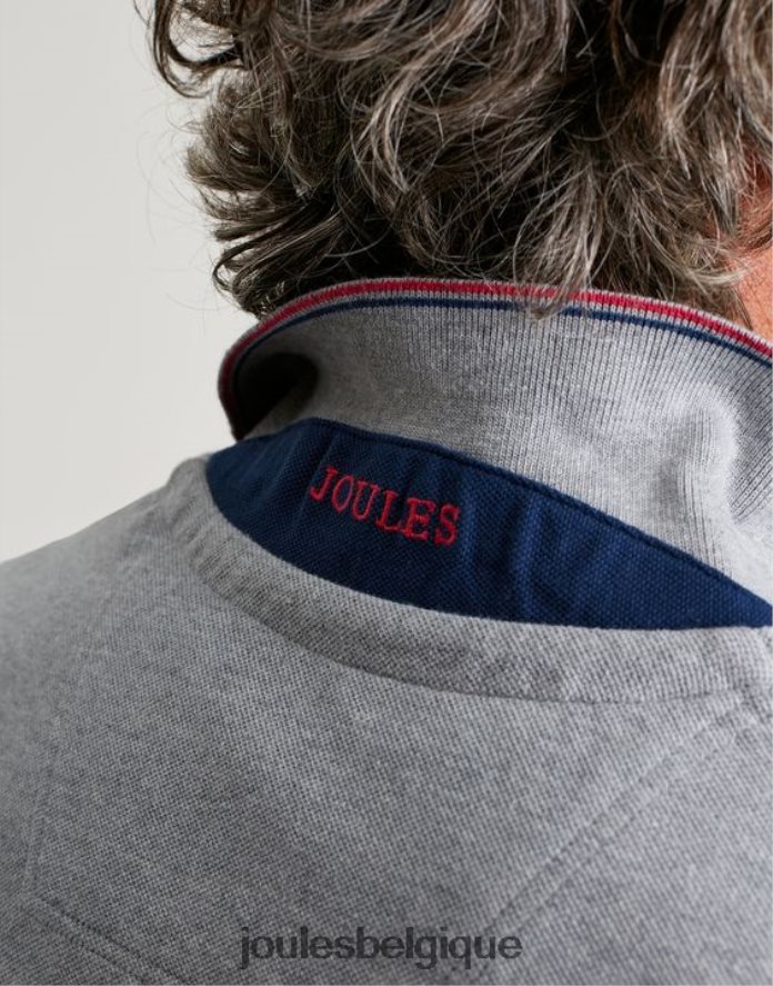 gris chiné polo boisé Hommes vêtements Joules ND0H6T182