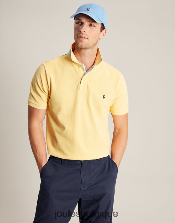 jaune pâle polo boisé Hommes vêtements Joules ND0H6T187