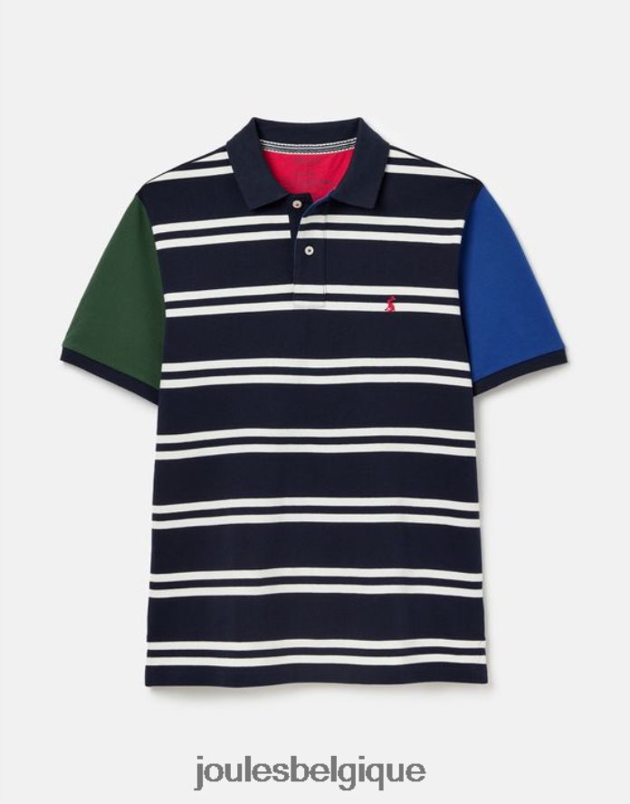 rayure blanche marine polo boisé Hommes vêtements Joules ND0H6T186