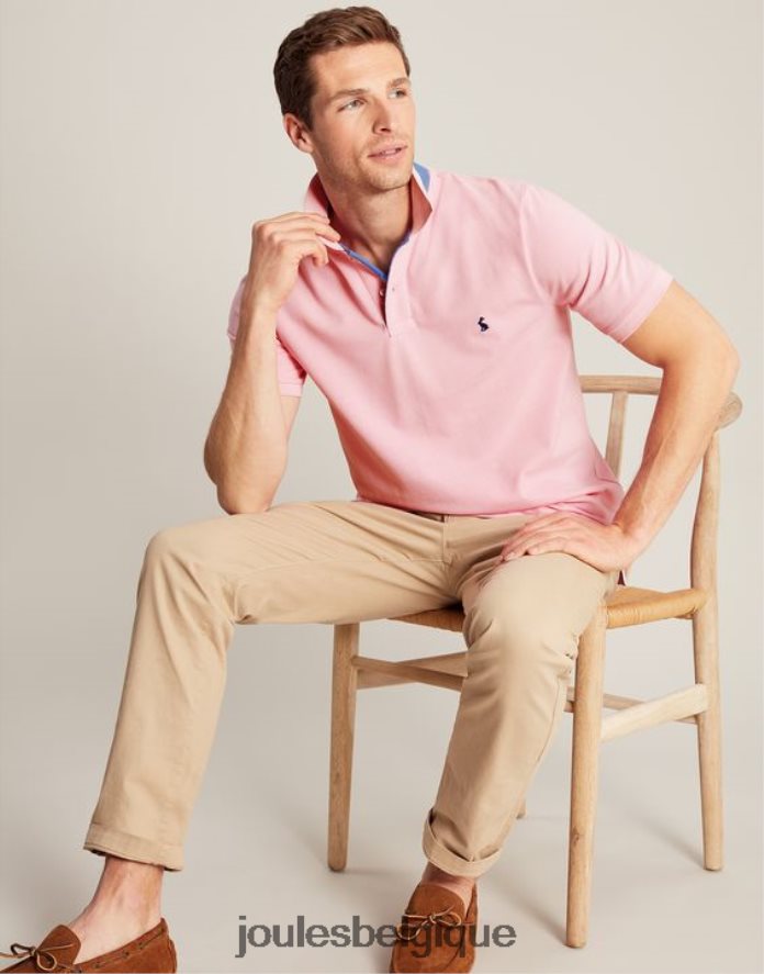 rose clair polo boisé Hommes vêtements Joules ND0H6T183