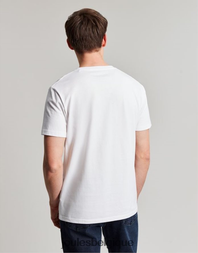 blanc t-shirt en jersey denton Hommes vêtements Joules ND0H6T166