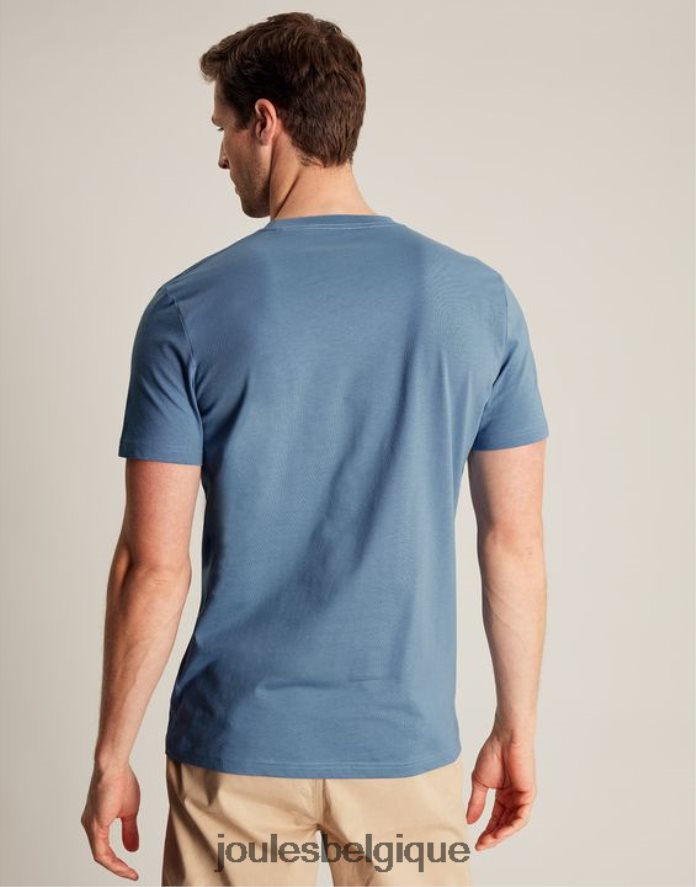 bleu t-shirt denton Hommes vêtements Joules ND0H6T191