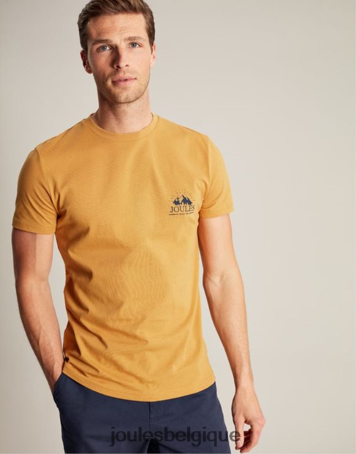 marne jaune t-shirt flynn Hommes vêtements Joules ND0H6T177