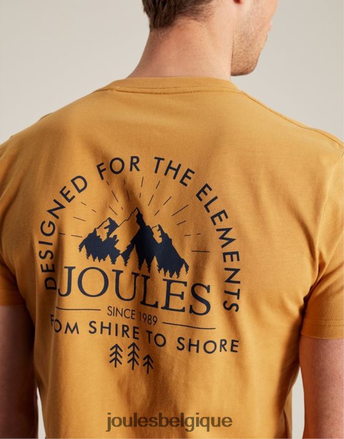 marne jaune t-shirt flynn Hommes vêtements Joules ND0H6T177