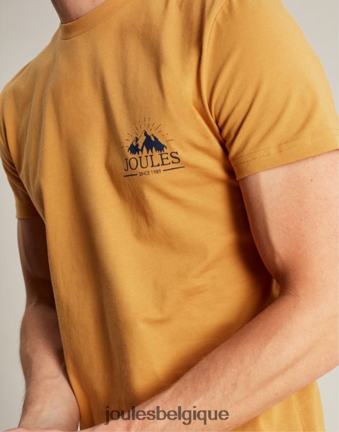 marne jaune t-shirt flynn Hommes vêtements Joules ND0H6T177