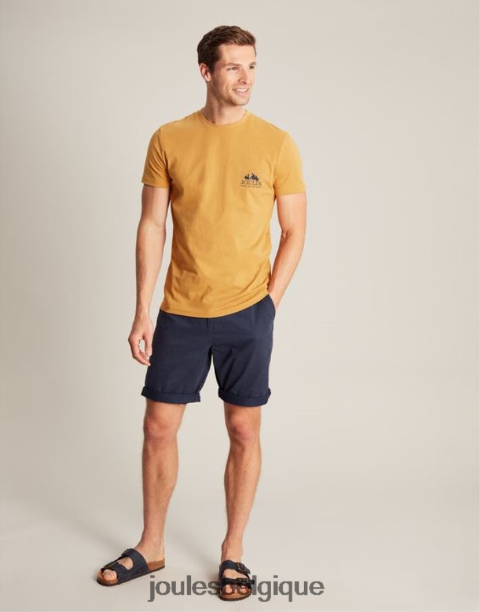 marne jaune t-shirt flynn Hommes vêtements Joules ND0H6T177