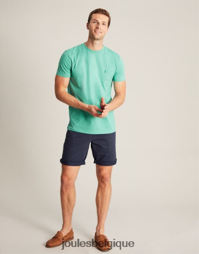 marne turquoise t-shirt en jersey denton Hommes vêtements Joules ND0H6T194