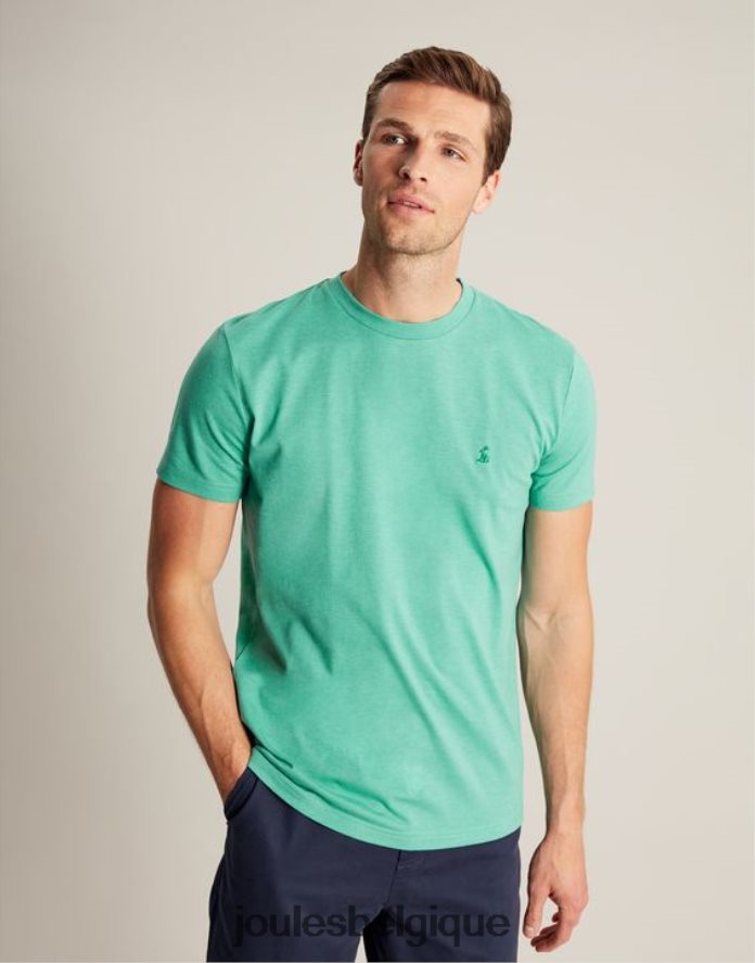 marne turquoise t-shirt en jersey denton Hommes vêtements Joules ND0H6T194