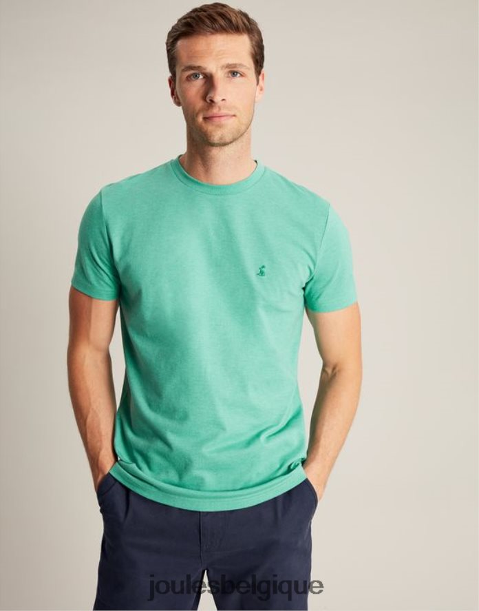 marne turquoise t-shirt en jersey denton Hommes vêtements Joules ND0H6T194