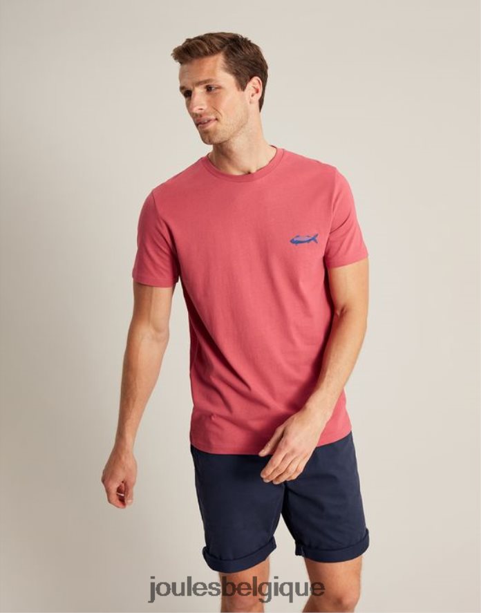 rose t-shirt flynn Hommes vêtements Joules ND0H6T180