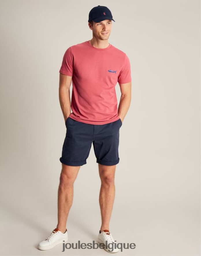 rose t-shirt flynn Hommes vêtements Joules ND0H6T180