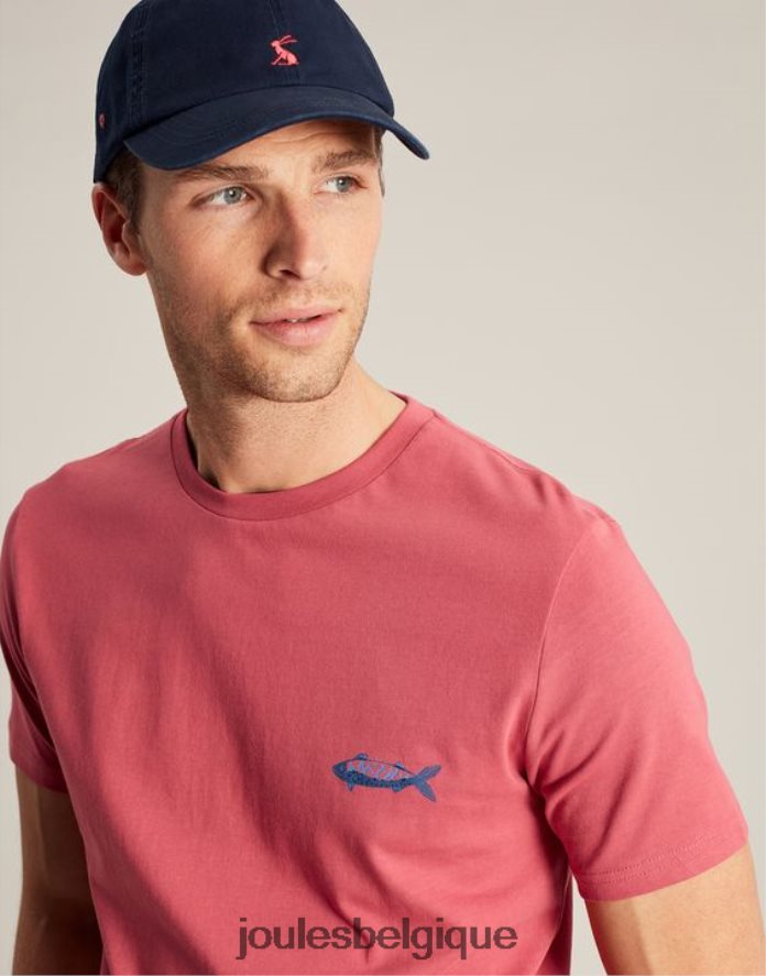 rose t-shirt flynn Hommes vêtements Joules ND0H6T180