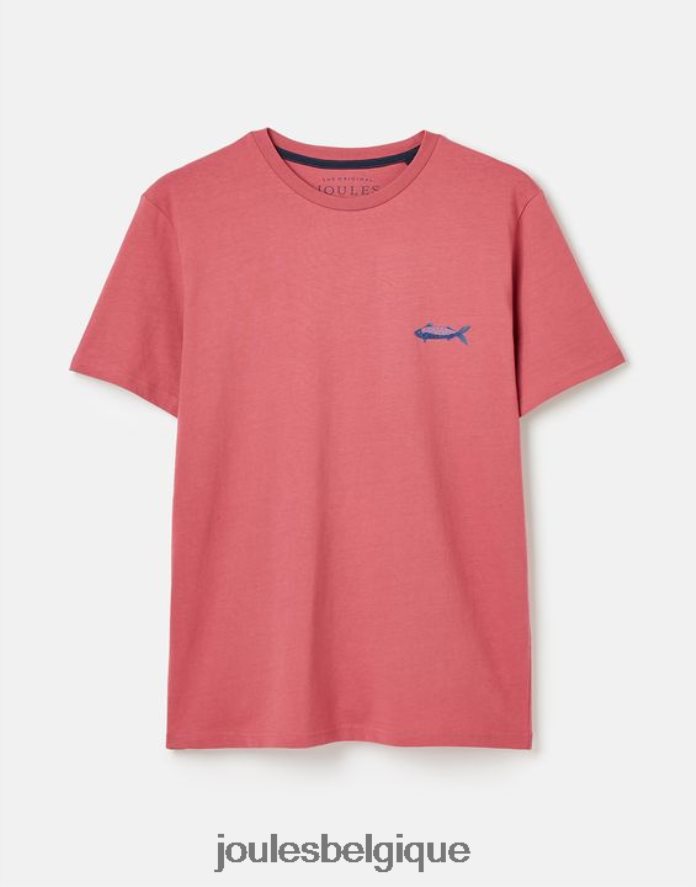 rose t-shirt flynn Hommes vêtements Joules ND0H6T180